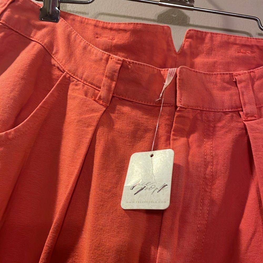 Free People Wide Leg Pants in Orange - Picture 5 of 15